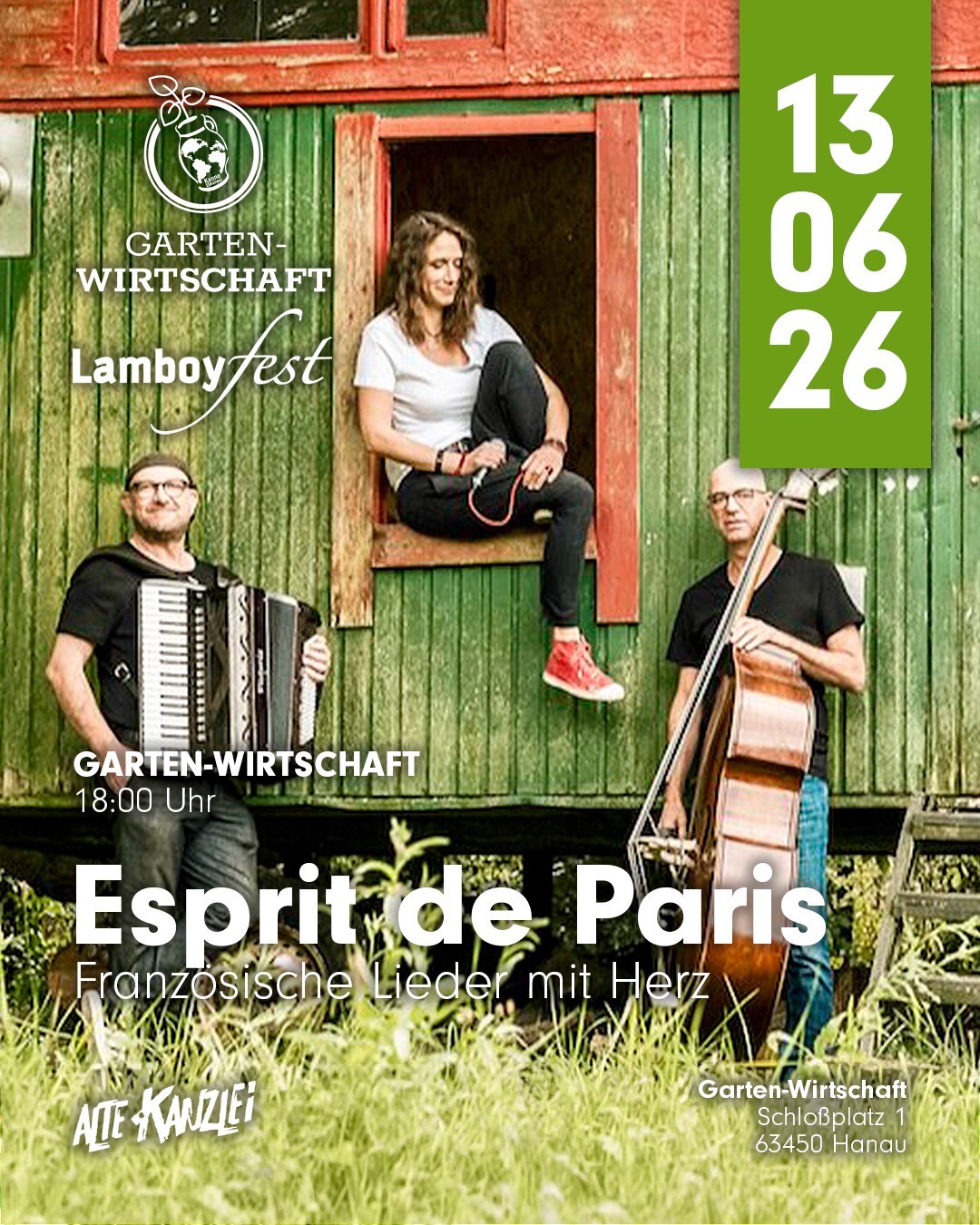 Gartenwirtschaft Esprit De Paris 13.06.2026