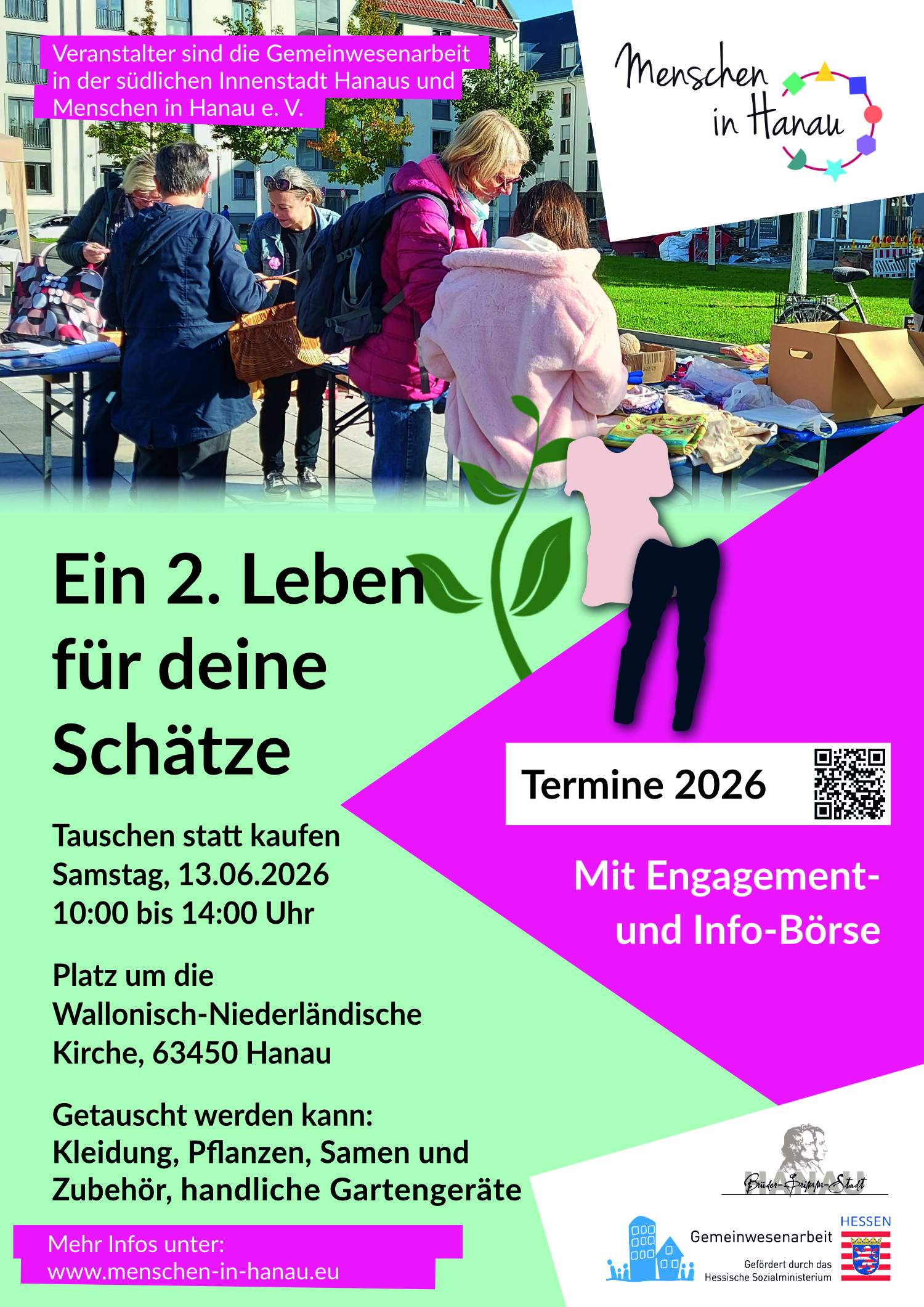 Tauschmarkt Plakat Juni