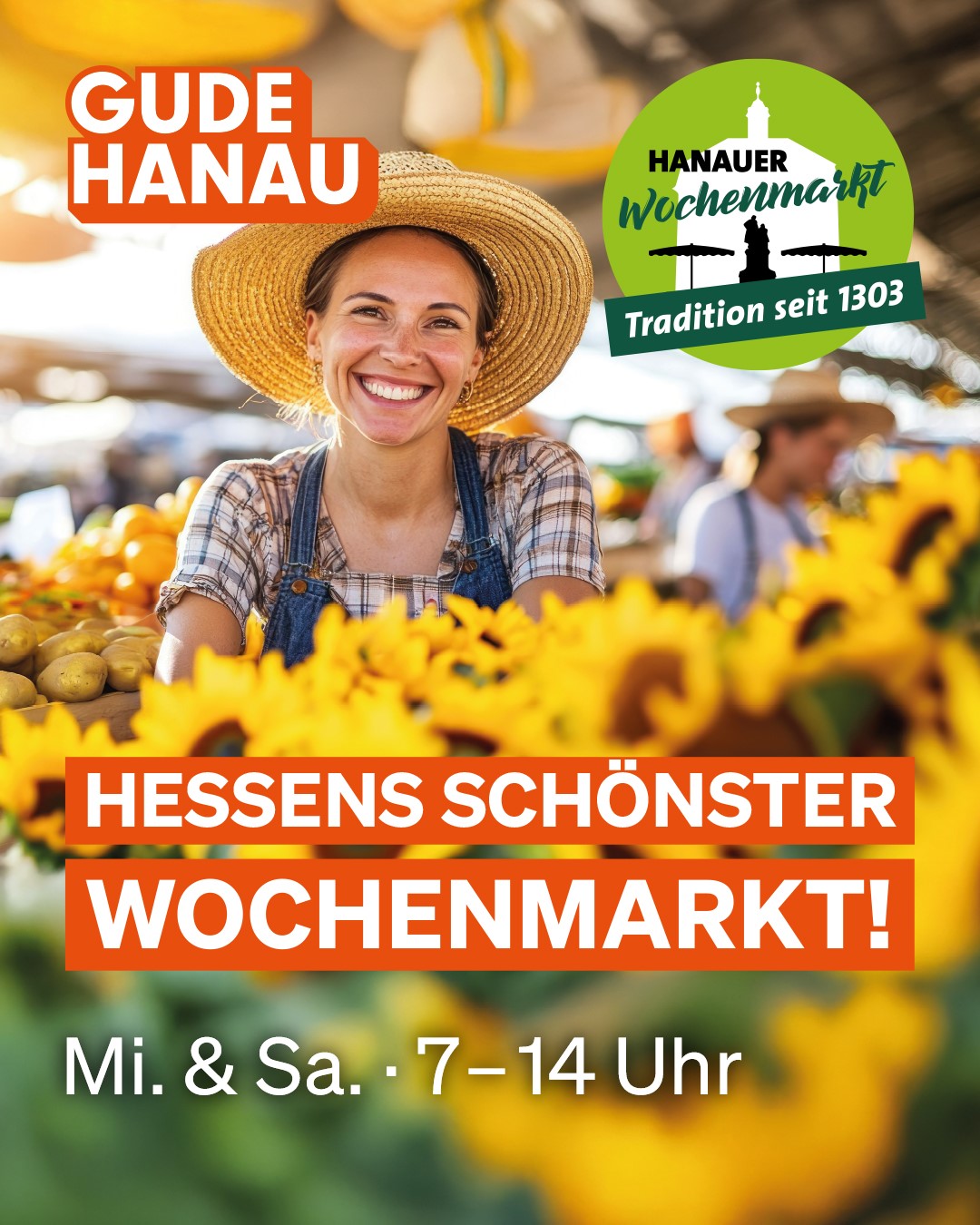 2025 Gude Hanau Wochenmarkt Frau Kachel