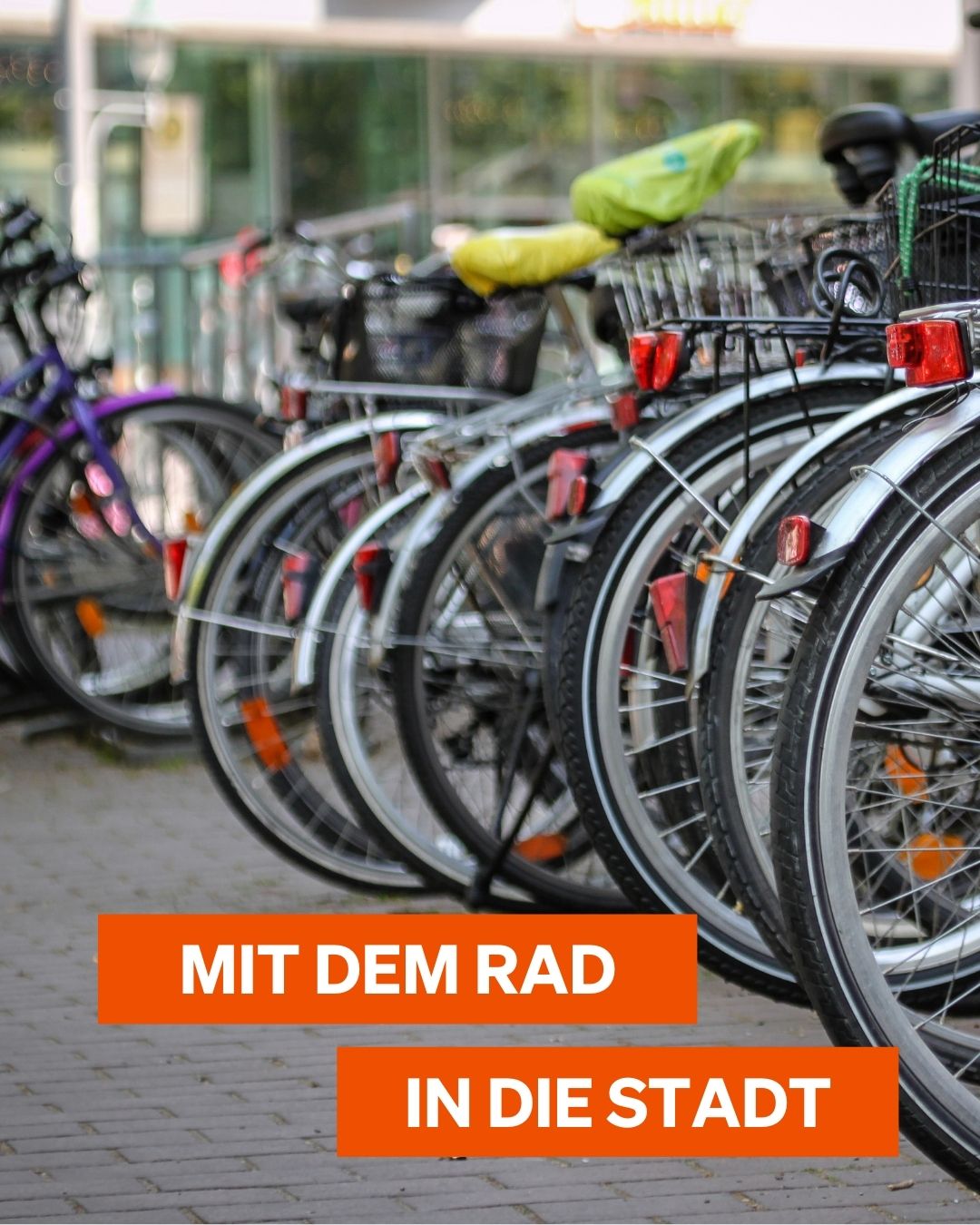 Mit Dem Fahrrad In Die Stadt