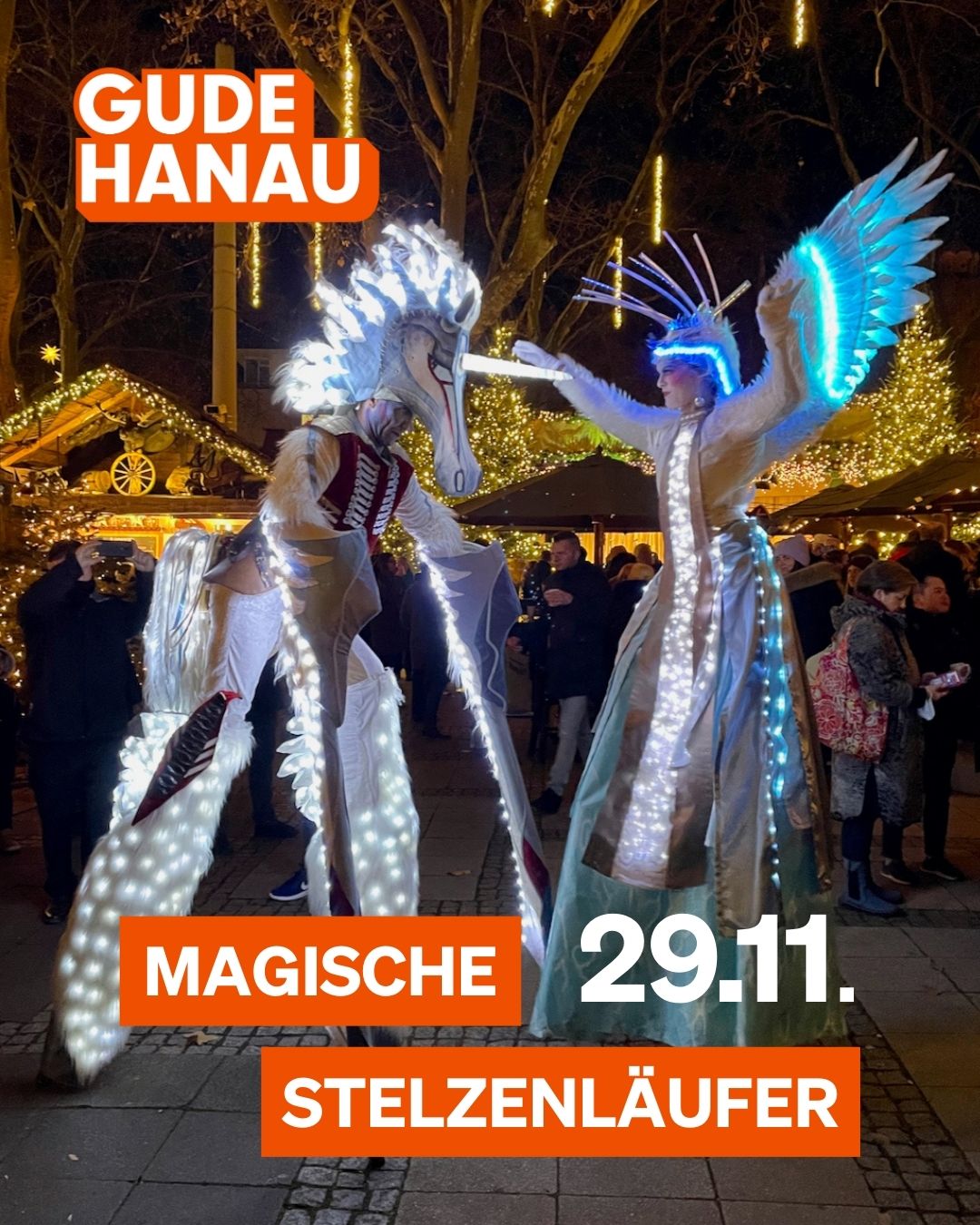 Stelzenläufer Beleuchtet